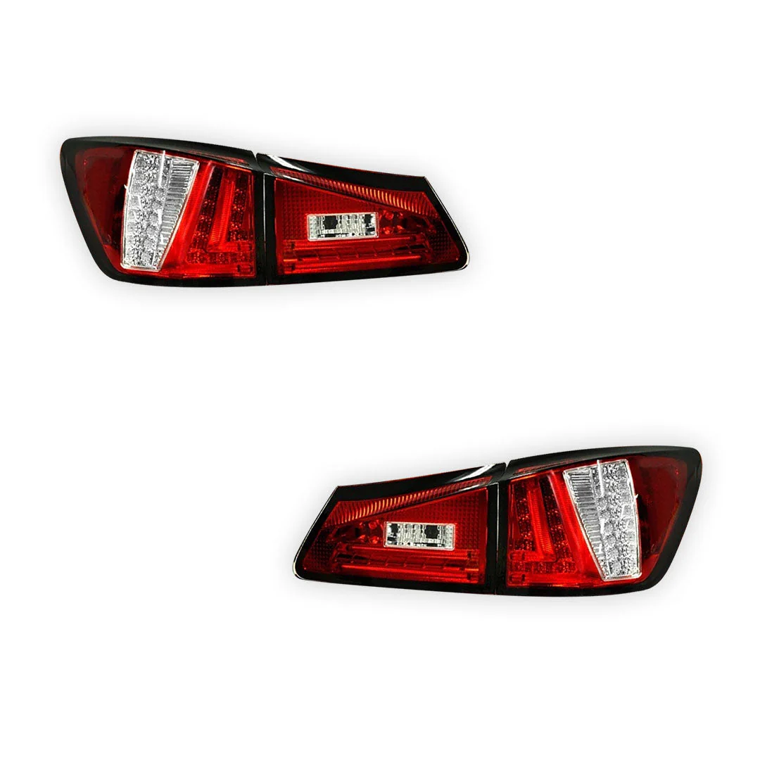 Lexus IS GSE20 (2005 - 2013) 3D LED Stripe Bar Tail Lights LH + RH - Image 6