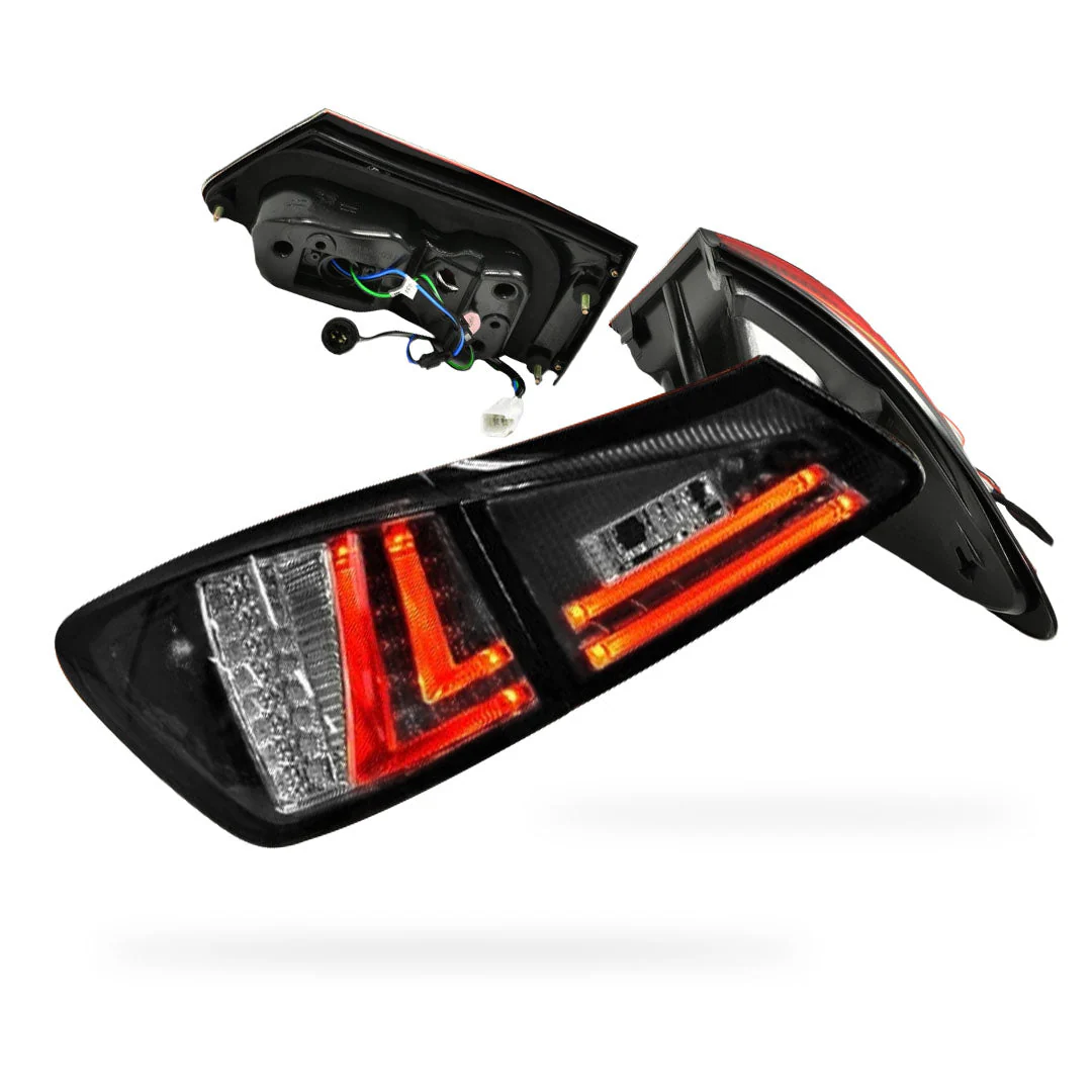 Lexus IS GSE20 (2005 - 2013) 3D LED Stripe Bar Tail Lights LH + RH - Image 7