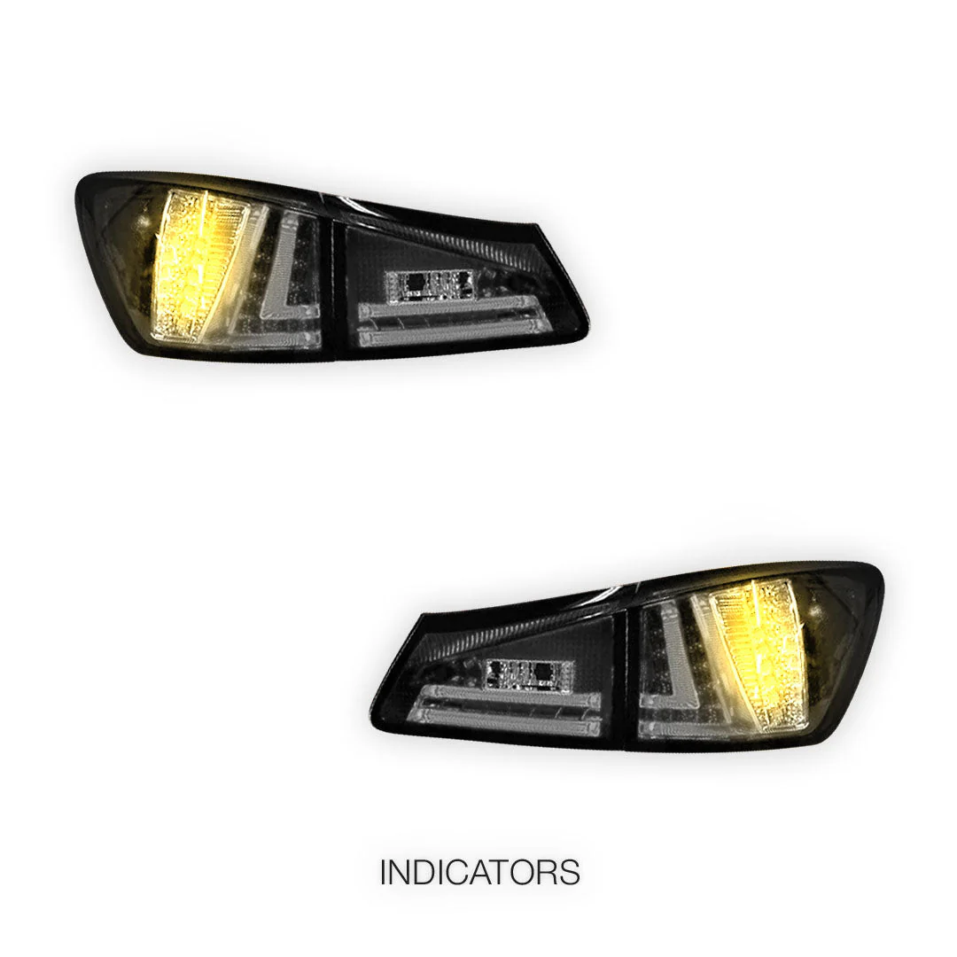 Lexus IS GSE20 (2005 - 2013) 3D LED Stripe Bar Tail Lights LH + RH - Image 9