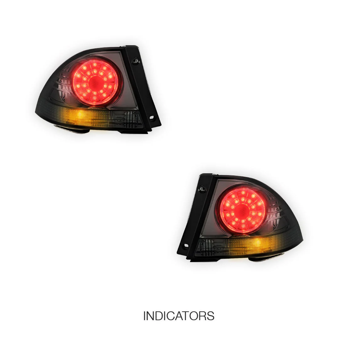 Lexus IS GXE10 (1998 - 2005) Smoked Black Altezza LED Tail Lights LH + RH - Image 3