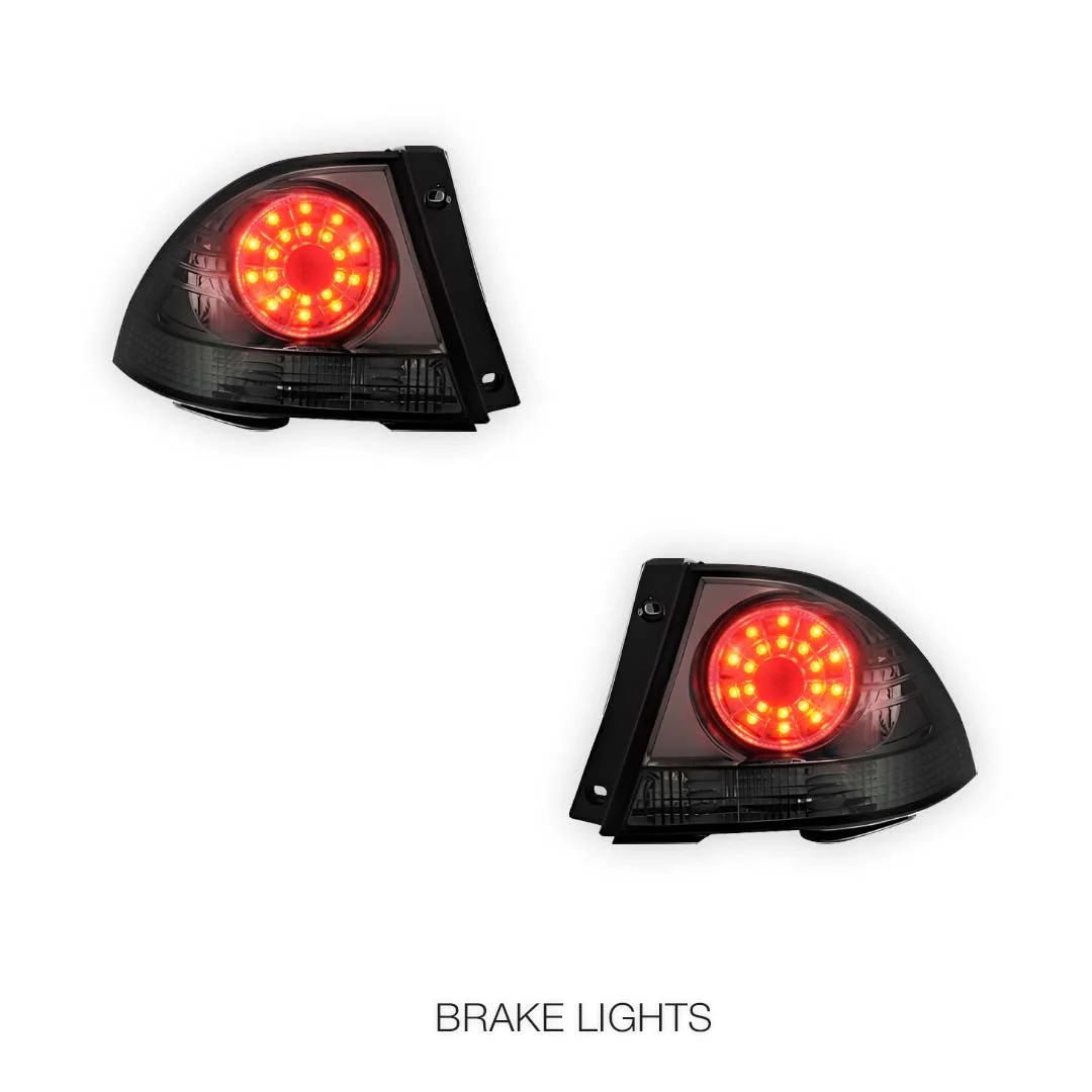 Lexus IS GXE10 (1998 - 2005) Smoked Black Altezza LED Tail Lights LH + RH - Image 4