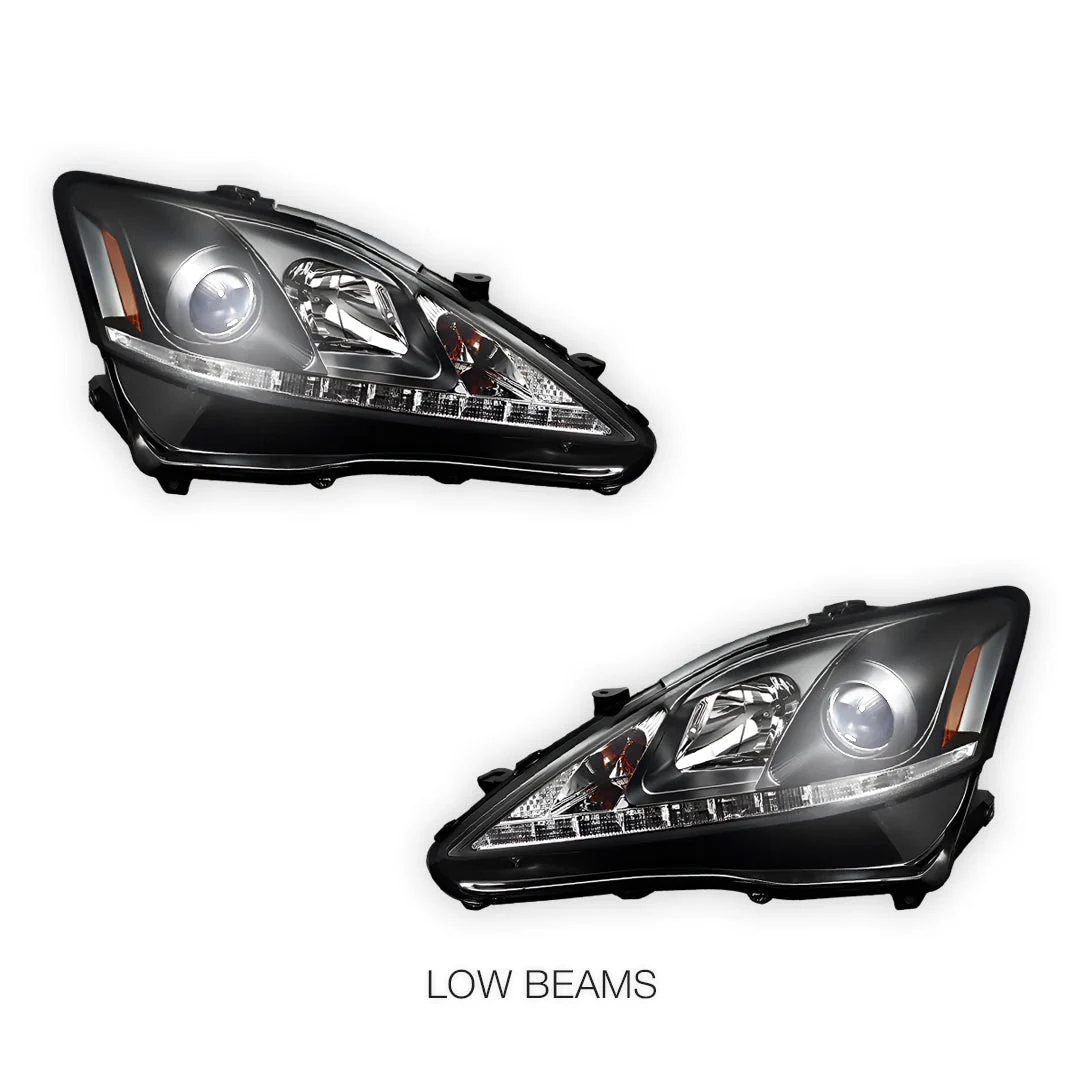Lexus IS250 / IS350 GSE20 / GSE21 (2005 - 2013) LED DRL Projector Headlights LH + RH - Image 5