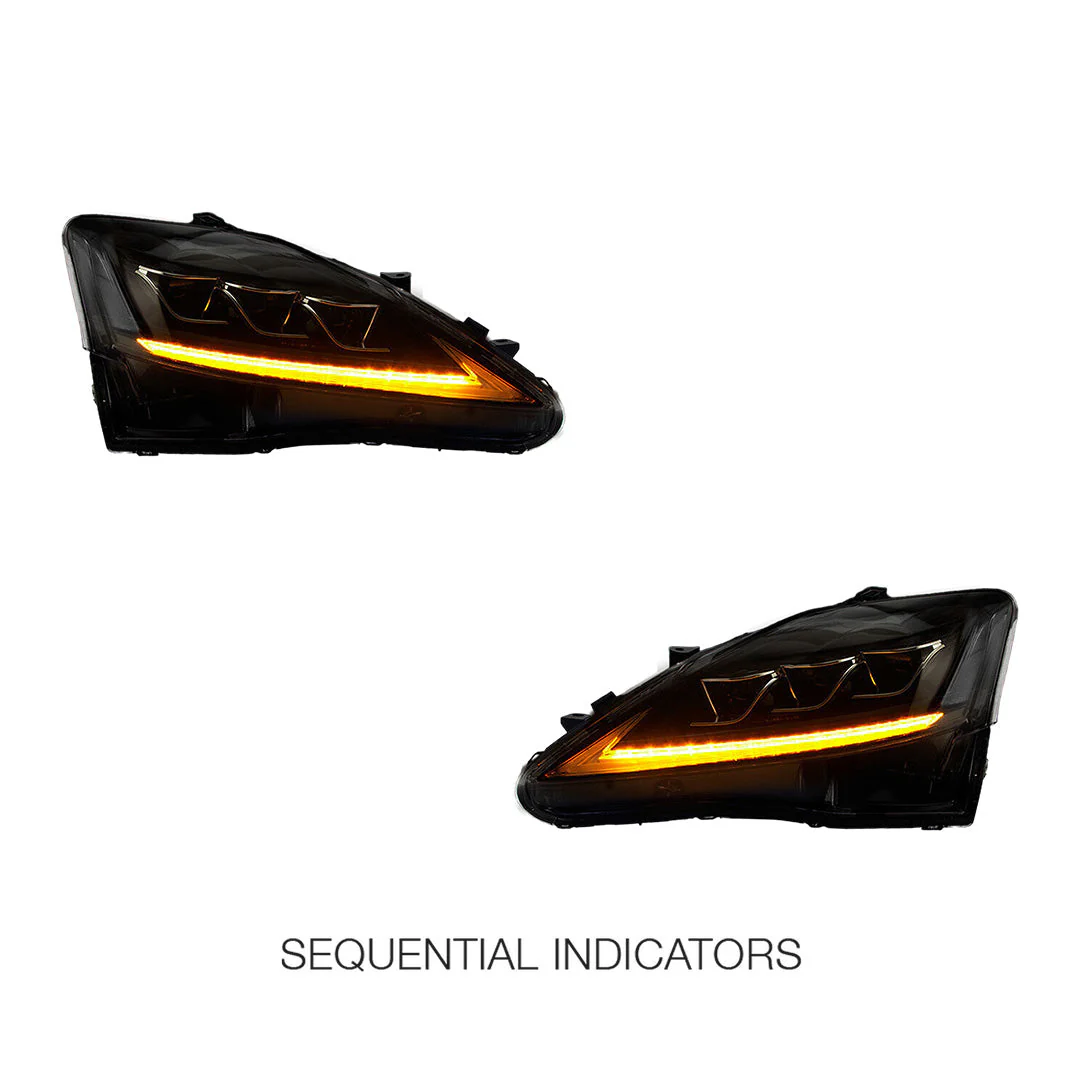 Lexus IS250 IS350 IS-F (2006 - 2013) Sequential Indicator Headlights LH + RH - Image 3