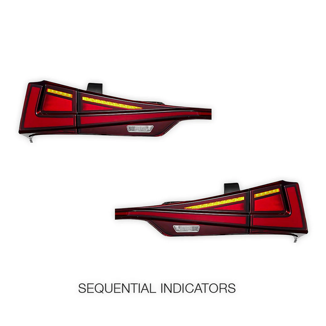 Lexus IS300h AVE30 (2014 - 2020) Sequential Red Full LED Tail Lights LH + RH - Image 4