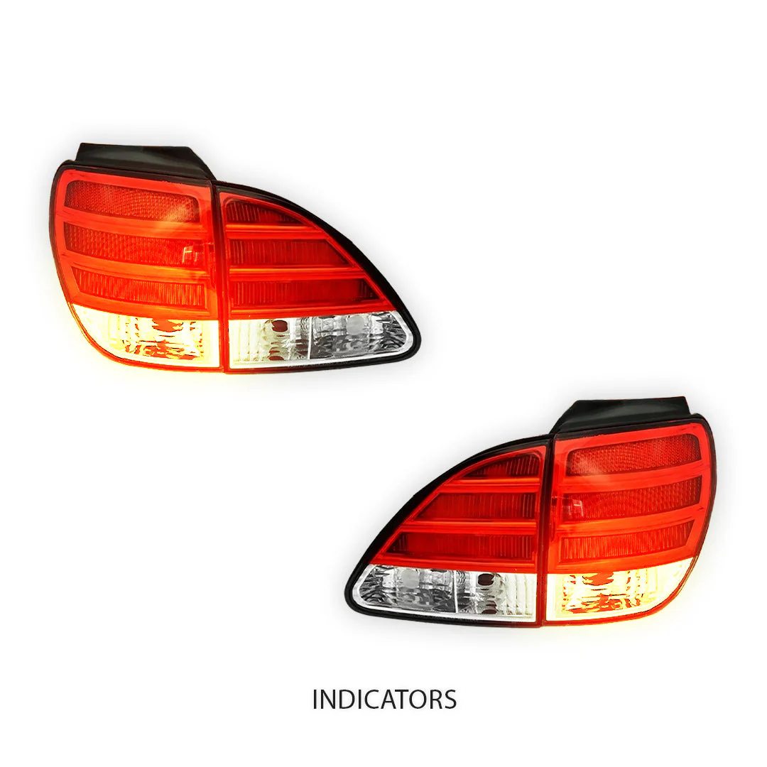Lexus RX GSU / MCU / MHU (1999 - 2003) Clear Red LED Tail Lights with Garnish LH + RH - Image 3