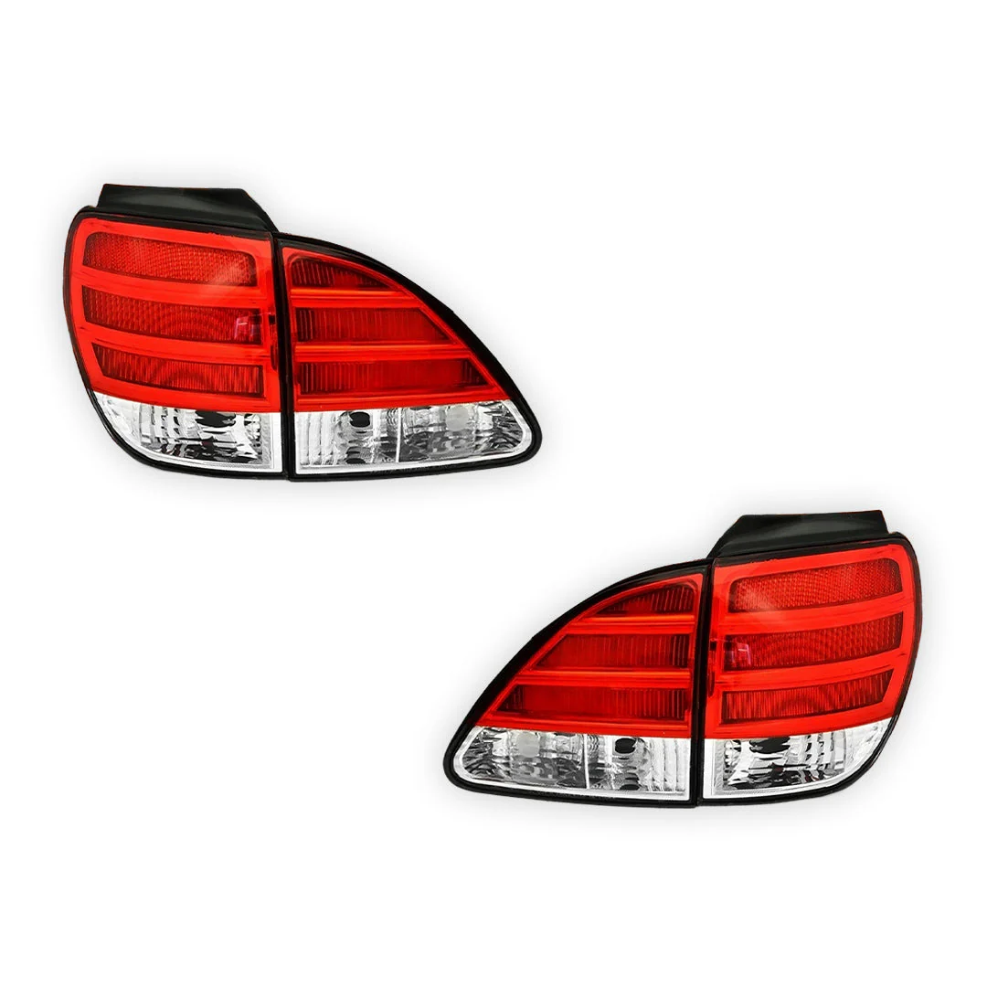 Lexus RX GSU / MCU / MHU (1999 - 2003) Clear Red LED Tail Lights with Garnish LH + RH - Image 6