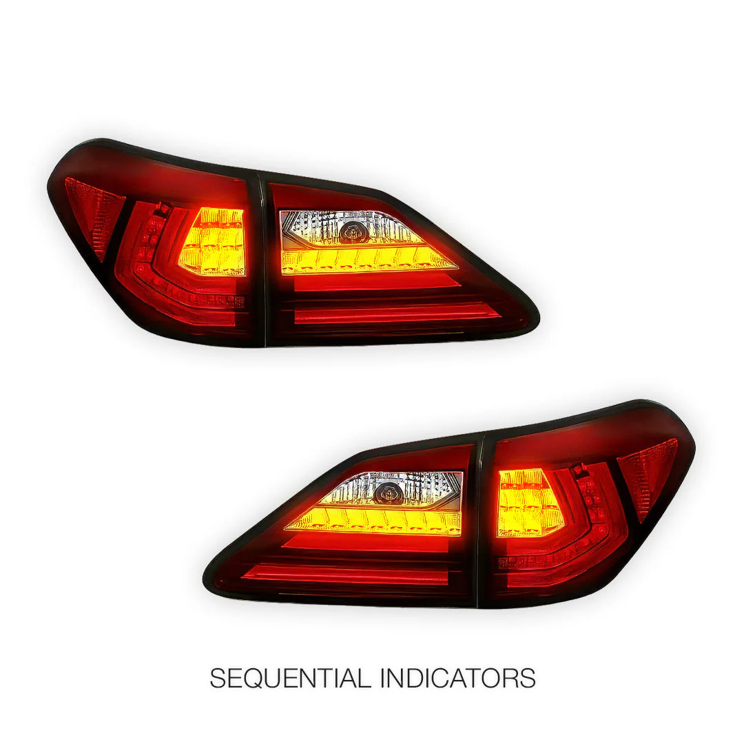 Lexus RX GSU / MCU / MHU / AGL / GGL / GYL (2008 - 2015) Sequential 3D LED Stripe Bar Tail Lights LH + RH - Image 3