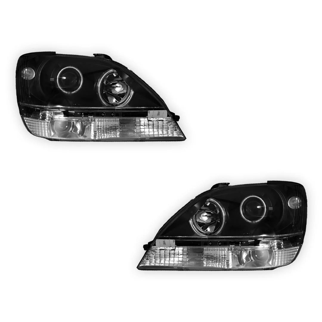 Lexus RX300 MCU (1999 - 2003) CCFL Angel Eyes-Projector Headlights LH + RH - Image 2