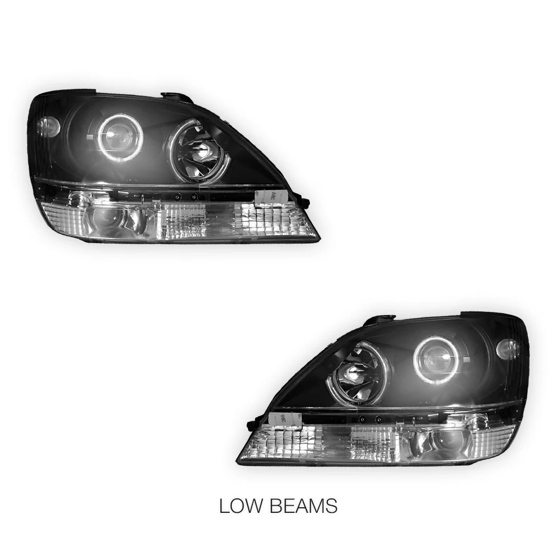 Lexus RX300 MCU (1999 - 2003) CCFL Angel Eyes-Projector Headlights LH + RH - Image 5