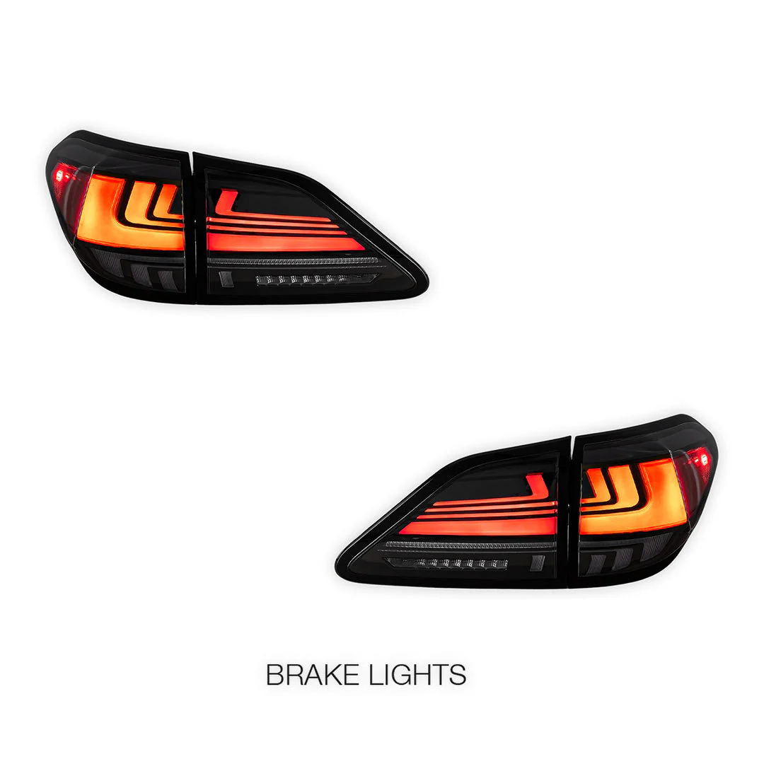 Lexus RX350 GGL15 (2012 - 2014) Sequential Red Smoked LED Tail Lights LH + RH - Image 3