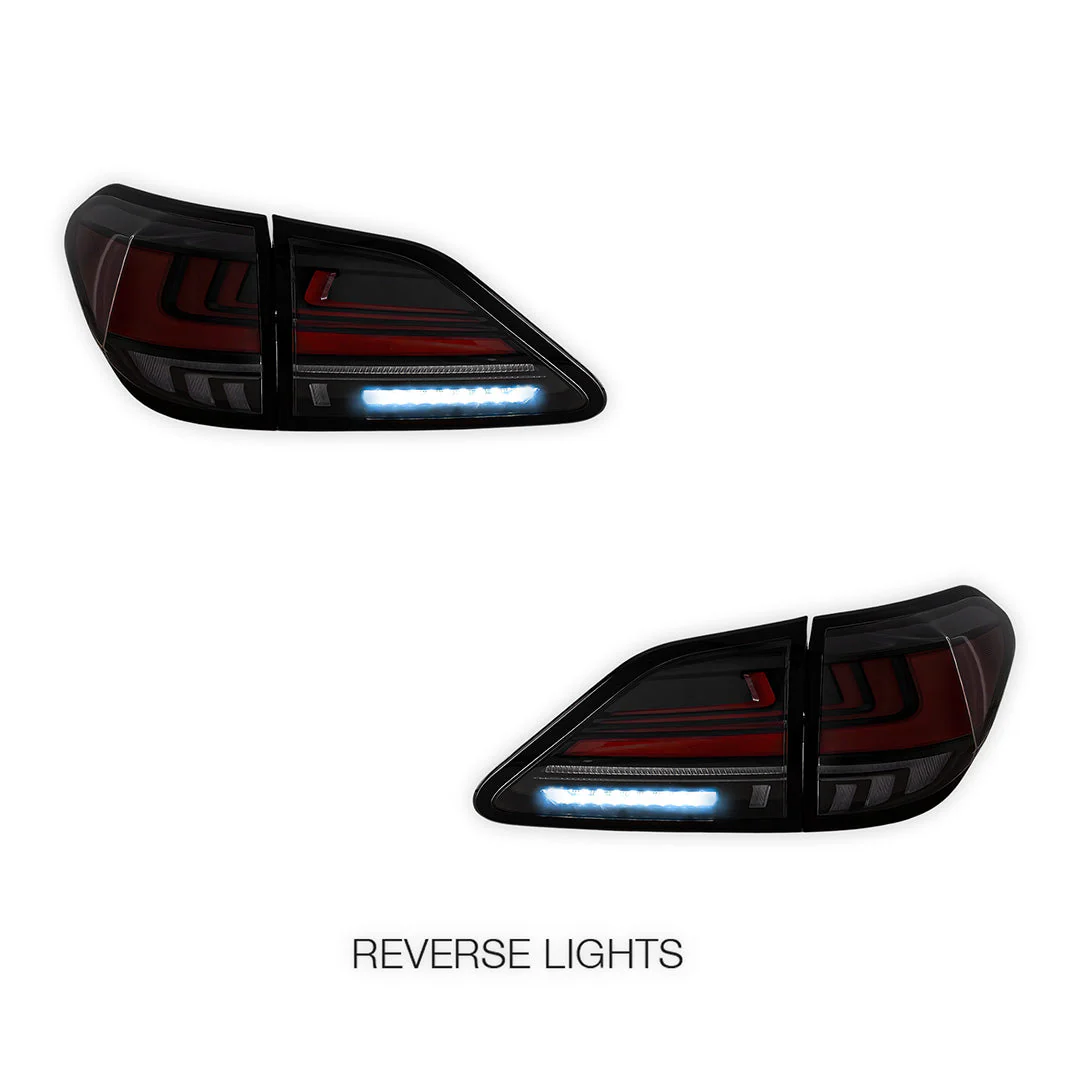 Lexus RX350 GGL15 (2012 - 2014) Sequential Red Smoked LED Tail Lights LH + RH - Image 5