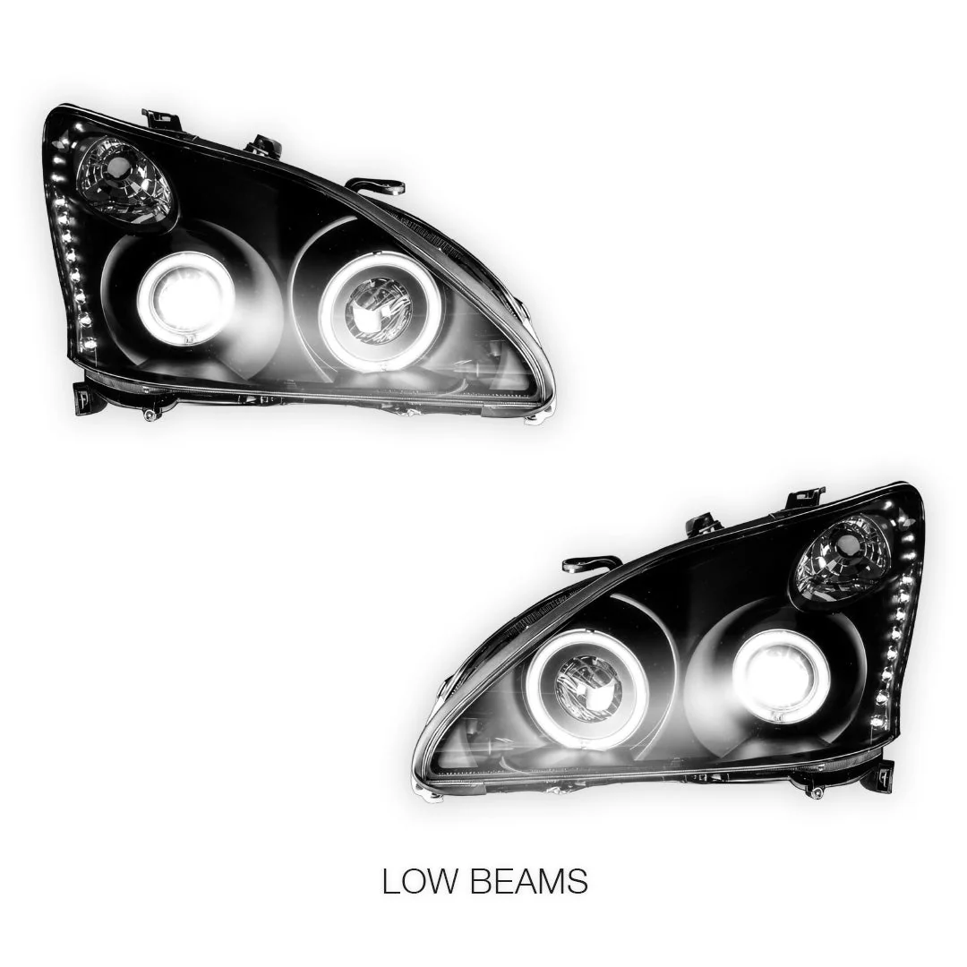 Lexus RX350 GSU30 / MCU35 (2006 - 2008) LED DRL & CCFL-Angel Eyes Projector Headlights LH + RH - Image 4