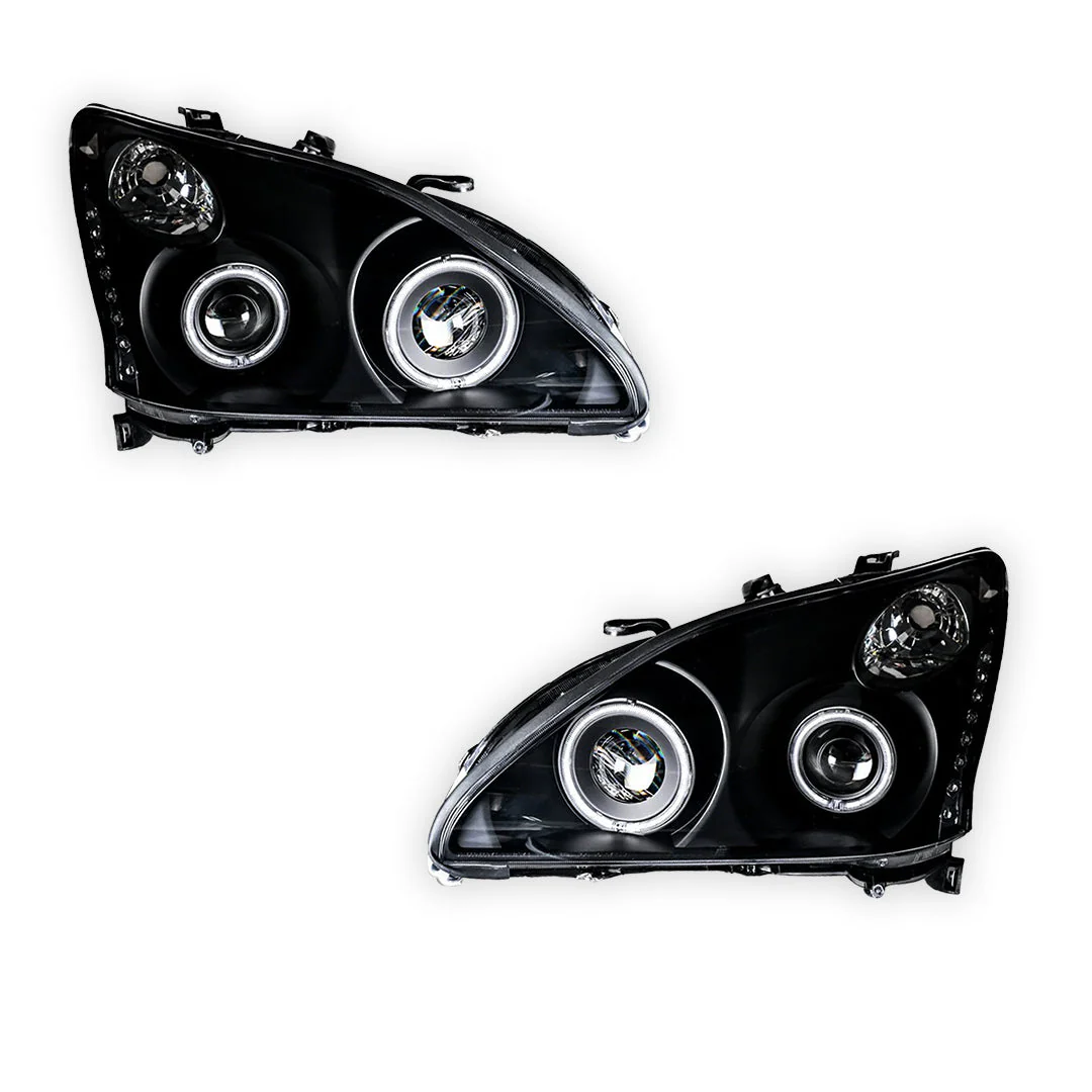 Lexus RX400H MHU33 / MHU38 (2005 - 2008) LED DRL Projector Headlights LH + RH - Image 6