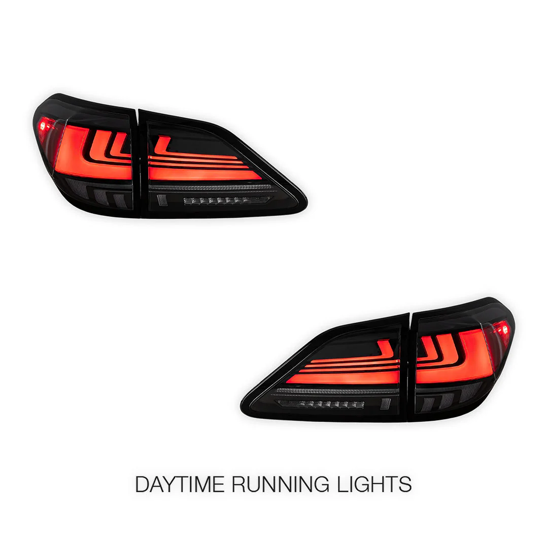Lexus RX400h MHU38 (2008) Sequential Red Smoked LED Tail Lights LH + RH - Image 2