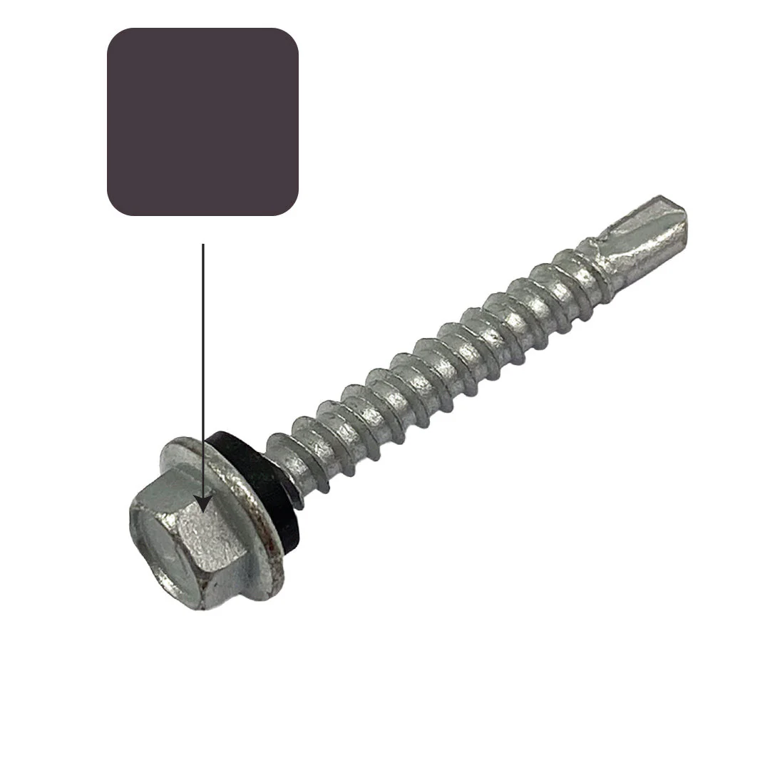 Loft Colorbond 10g-16 x 16mm Hex Head Self Drilling Screw Tek with NEO Seal Galvanised - Image 2