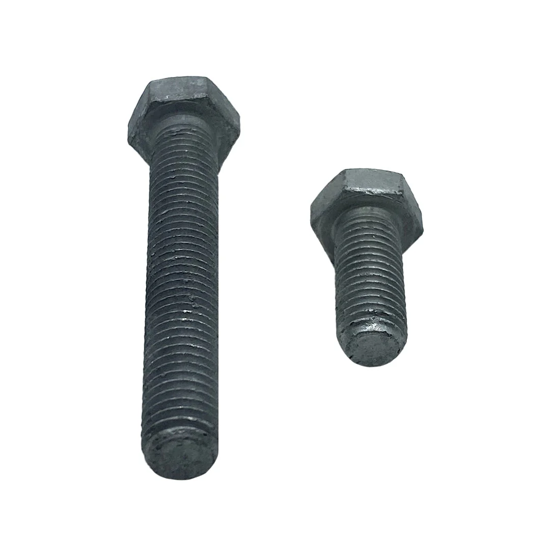 M10 x 100mm 1.50p Metric Coarse Hex Set Screw Mild Steel Class 4.6 Galvanised - Image 5