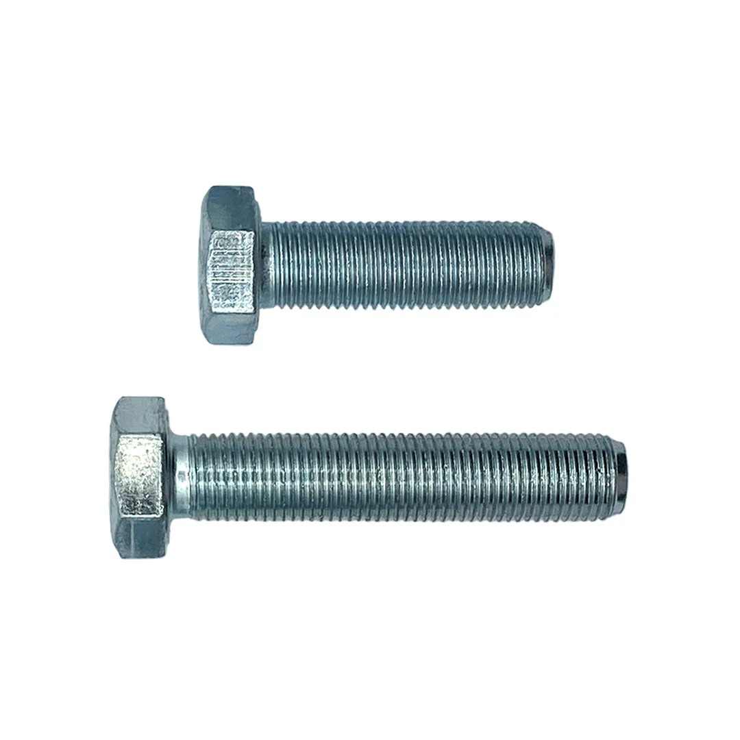M10 x 30mm 1.25p Metric Fine Hex Set Screw High Tensile Class 8.8 Zinc Plated - Image 4