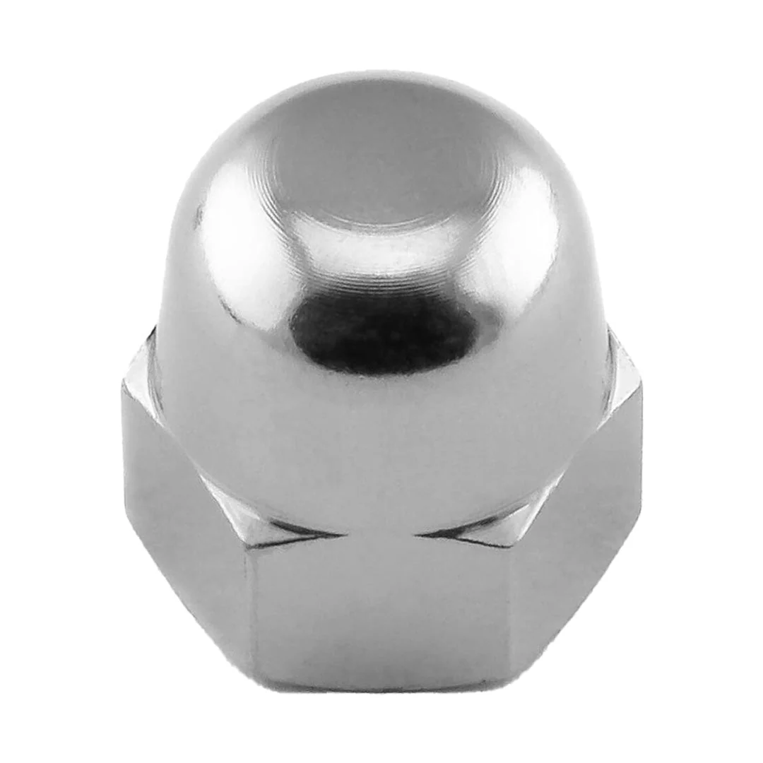 M12 1.75p Metric Coarse Dome Hex Nut G304 Stainless Steel - Image 2