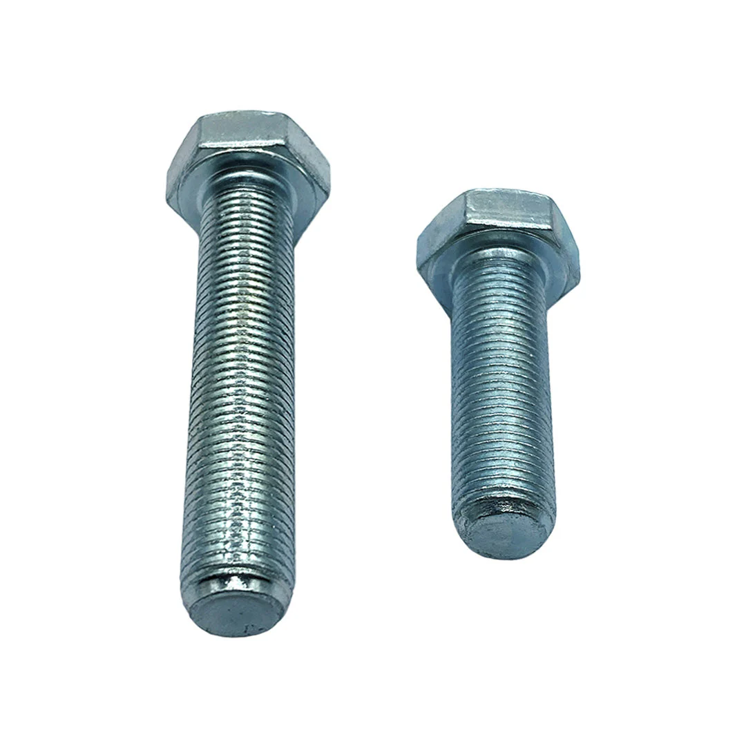 M12 x 50mm 1.25p Metric Fine Hex Set Screw High Tensile Class 8.8 Zinc Plated - Image 5