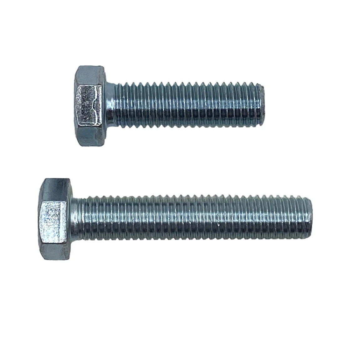 M12 x 55mm 1.75p Metric Coarse Hex Set Screw High Tensile Class 10.9 Zinc Plated - Image 4