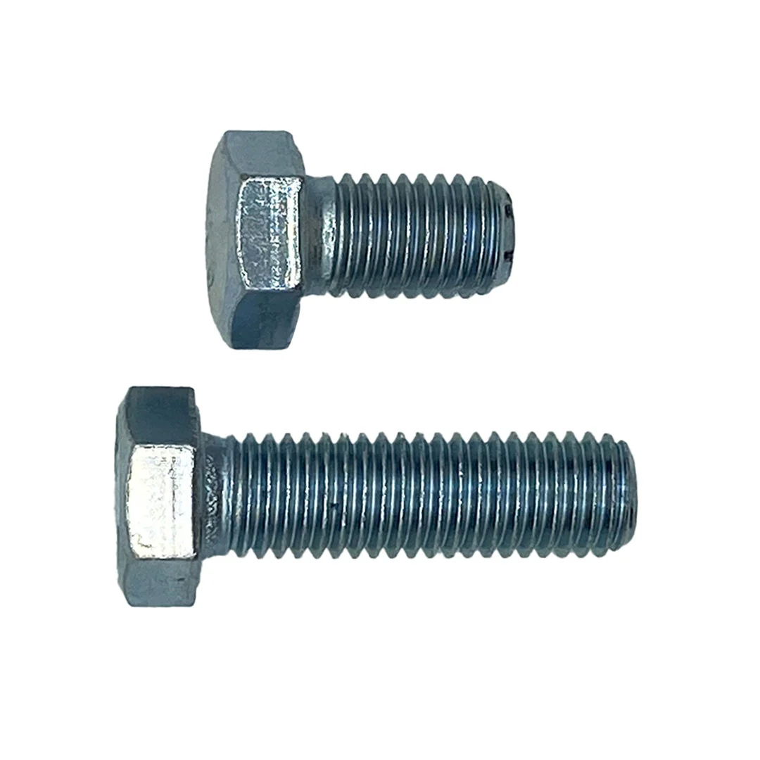 M16 x 150mm 2.00p Metric Coarse Hex Set Screw Mild Steel Class 4.6 Zinc Plated - Image 4