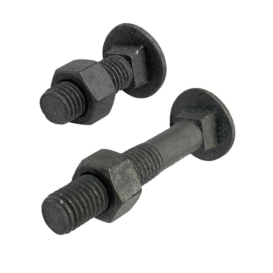 M16 x 240mm Cup Head Bolt & Nut Class 4.6 Galvanised - Image 4