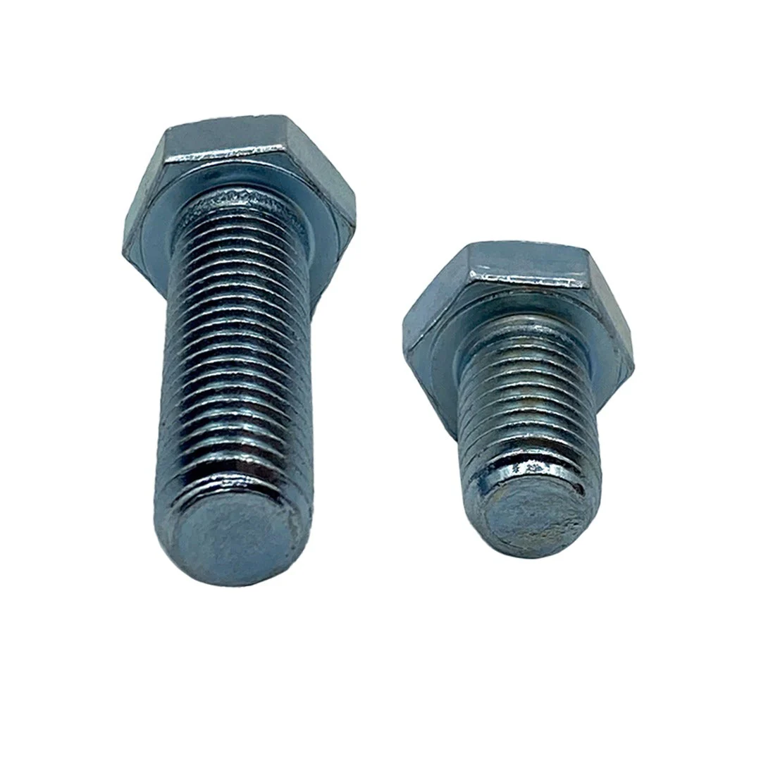 M16 x 35mm 2.00p Metric Coarse Hex Set Screw Mild Steel Class 4.6 Zinc Plated - Image 5