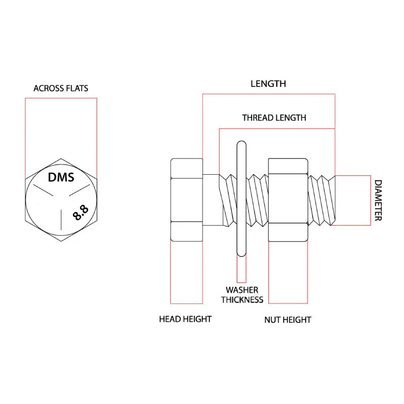 M16 x 700mm Structural Assembly AS1252:1983/96 Class 8.8 Galvanised - Image 5