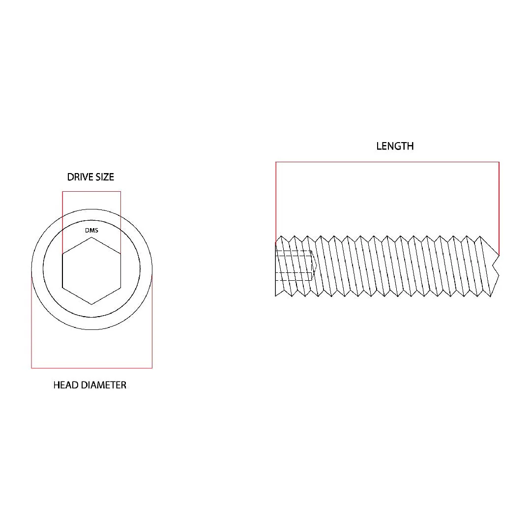 M2.5 x 3mm Socket Grub Screw Allen G304 Stainless Steel - Image 6