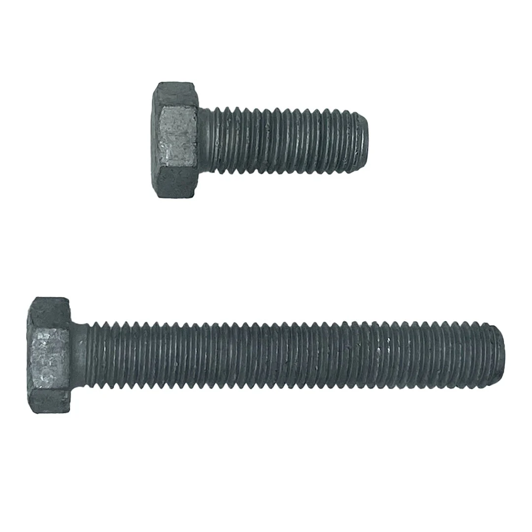 M20 x 100mm 2.50p Metric Coarse Hex Set Screw Mild Steel Class 4.6 Galvanised - Image 4