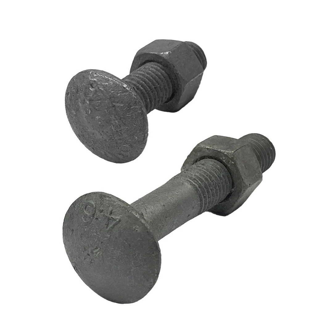 M20 x 220mm Cup Head Bolt & Nut Class 4.6 Galvanised - Image 3