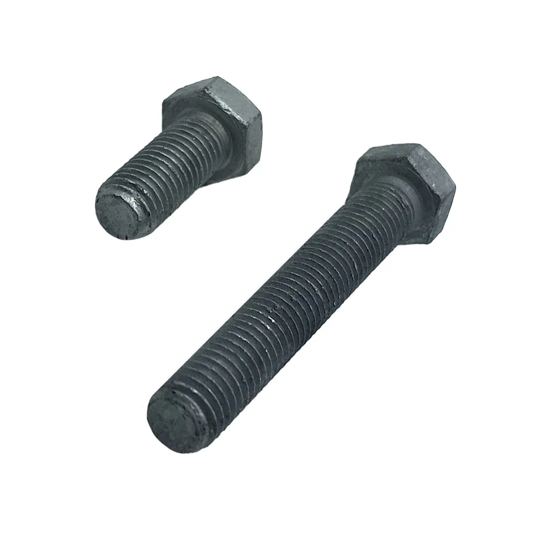 M20 x 75mm 2.50p Metric Coarse Hex Set Screw Mild Steel Class 4.6 Galvanised - Image 3