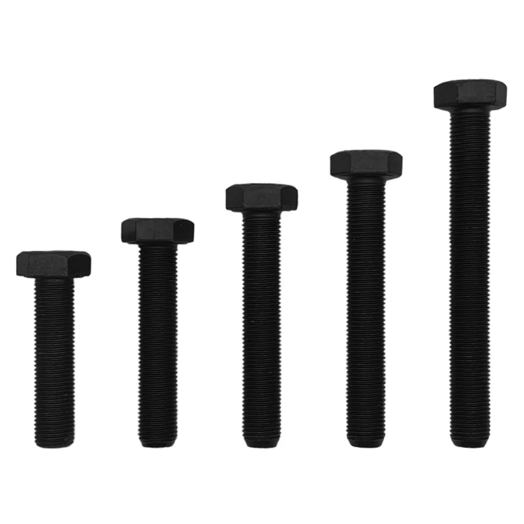 M22 x 140mm 1.50p Metric Fine Hex Set Screw High Tensile Class 8.8 Black