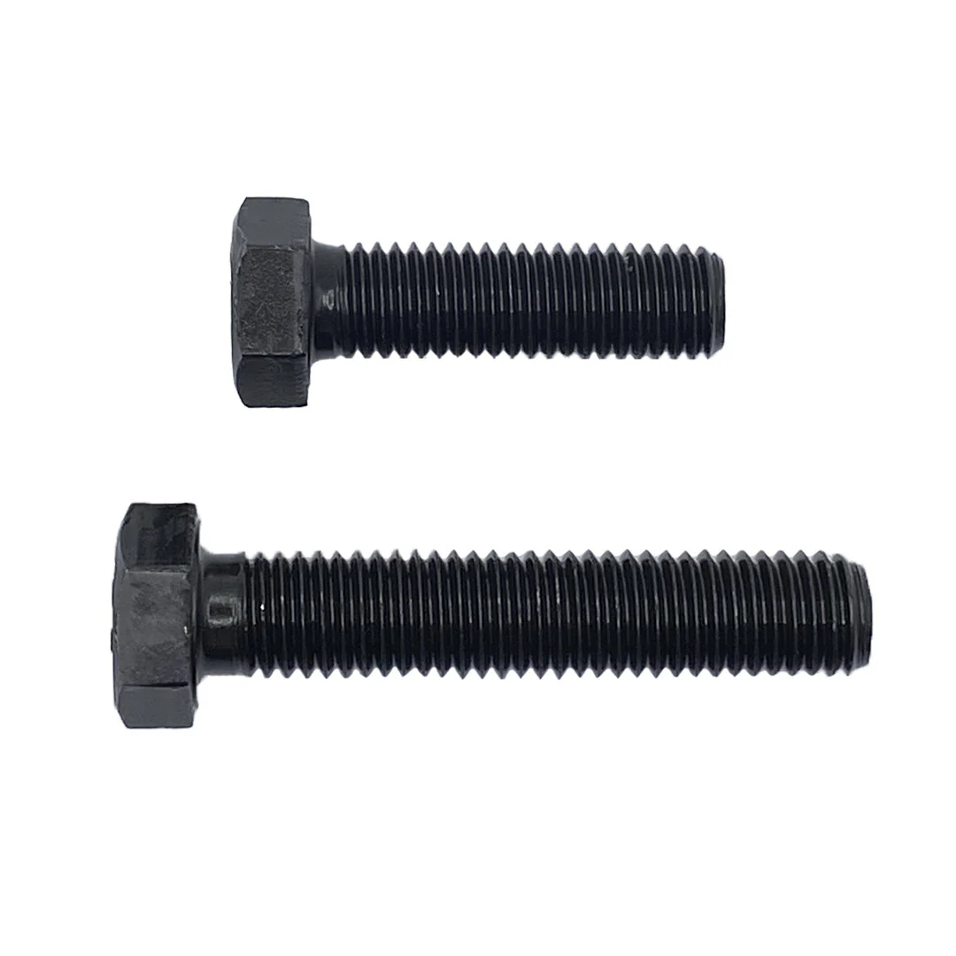 M22 x 80mm 2.50p Metric Coarse Hex Set Screw High Tensile Class 8.8 Black - Image 4