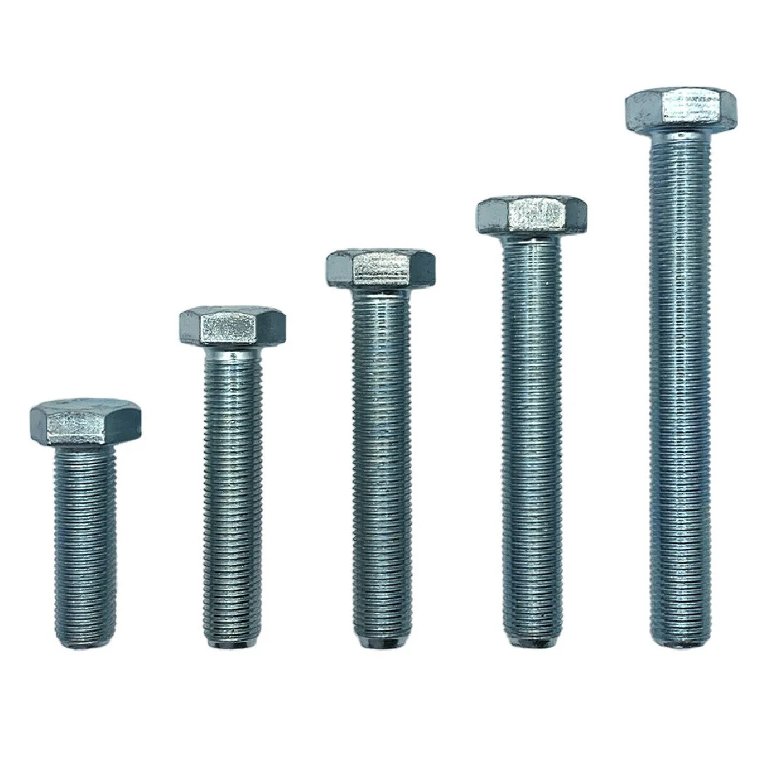 M24 x 75mm 2.00p Metric Fine Hex Set Screw High Tensile Class 10.9 Zinc Plated