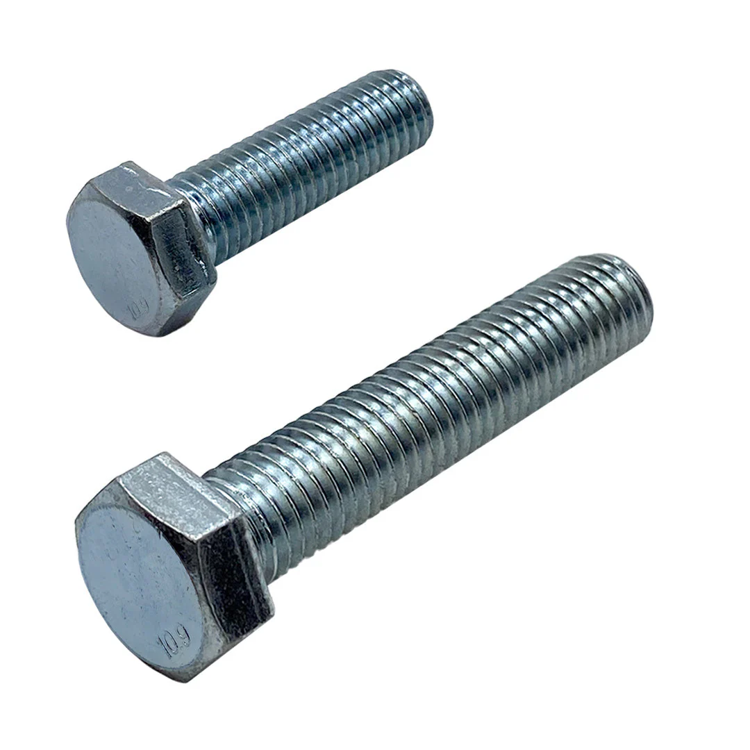 M27 x 75mm 3.00p Metric Coarse Hex Set Screw High Tensile Class 10.9 Zinc - Image 2
