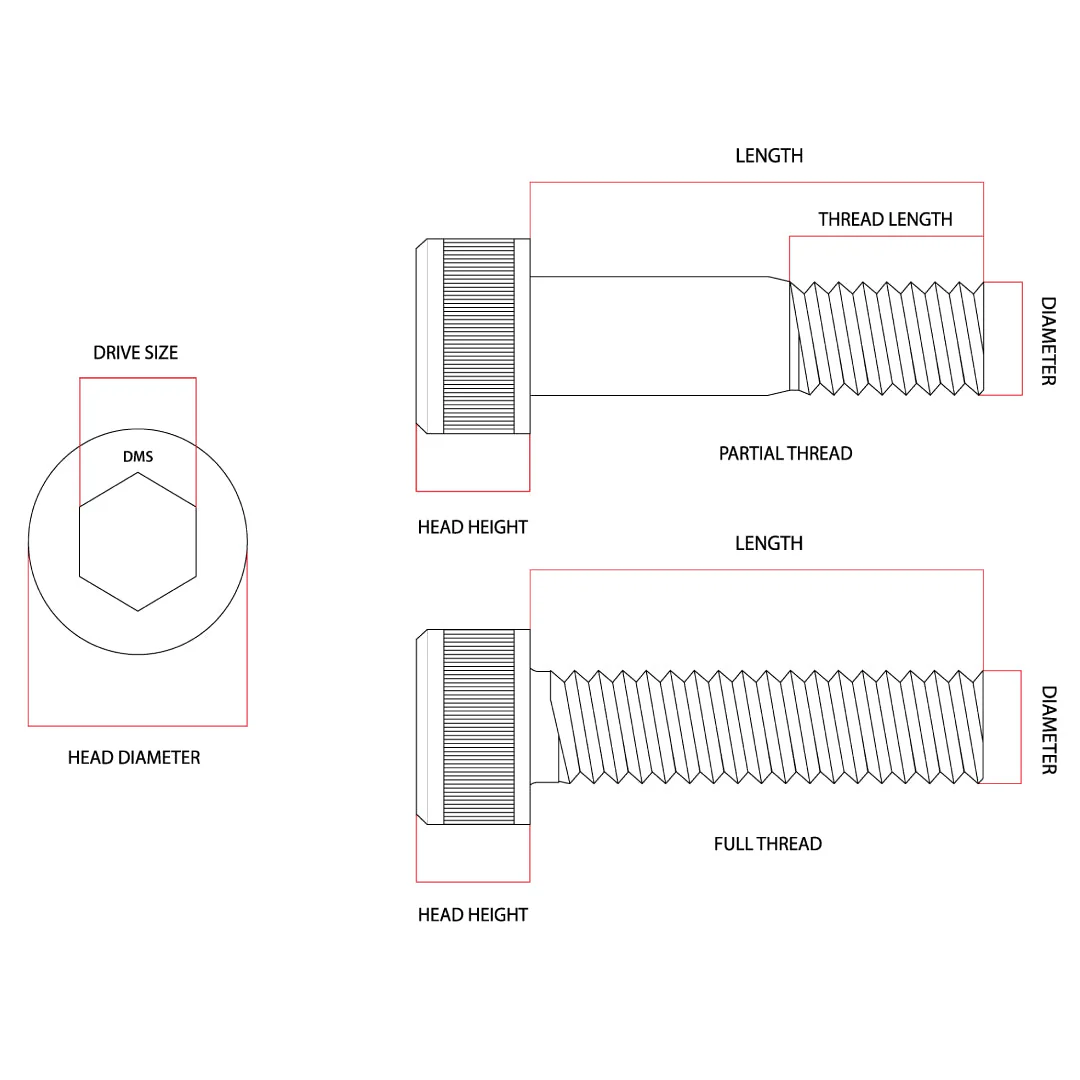 M6 x 20mm Socket Head Cap Screw Allen G304 Stainless Steel - Image 6