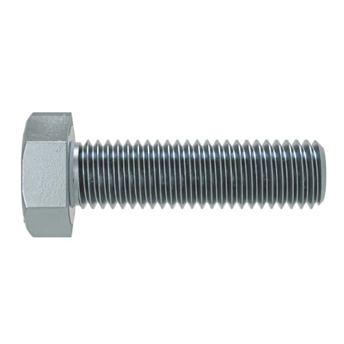 M6 x 25mm 1.00p Metric Coarse Hex Set Screw High Tensile Class 10.9 Zinc Plated - Image 3