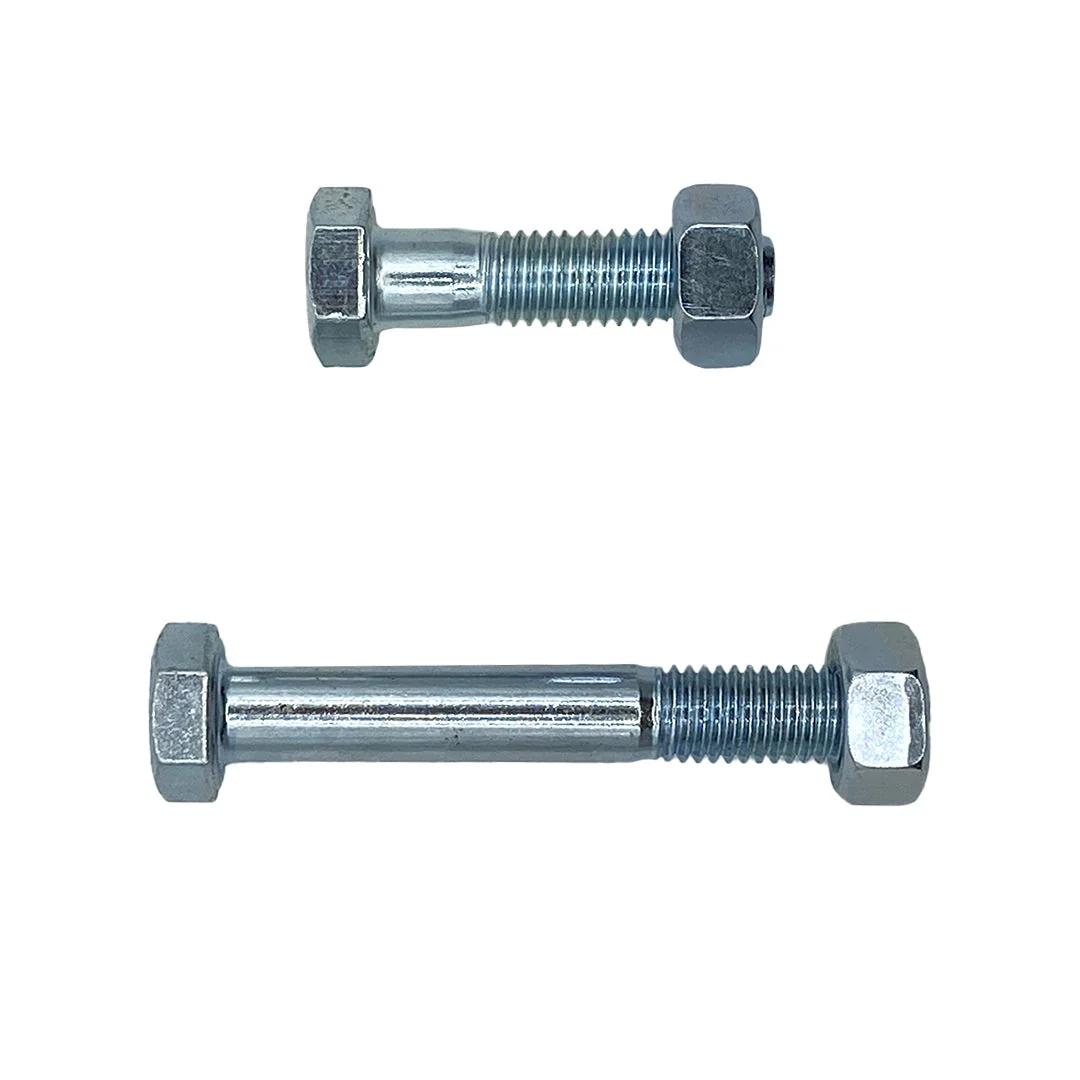 M8 x 45mm 1.25p Coarse Hex Bolt and Nut Mild Steel Class 4.6 Zinc Plated - Image 4
