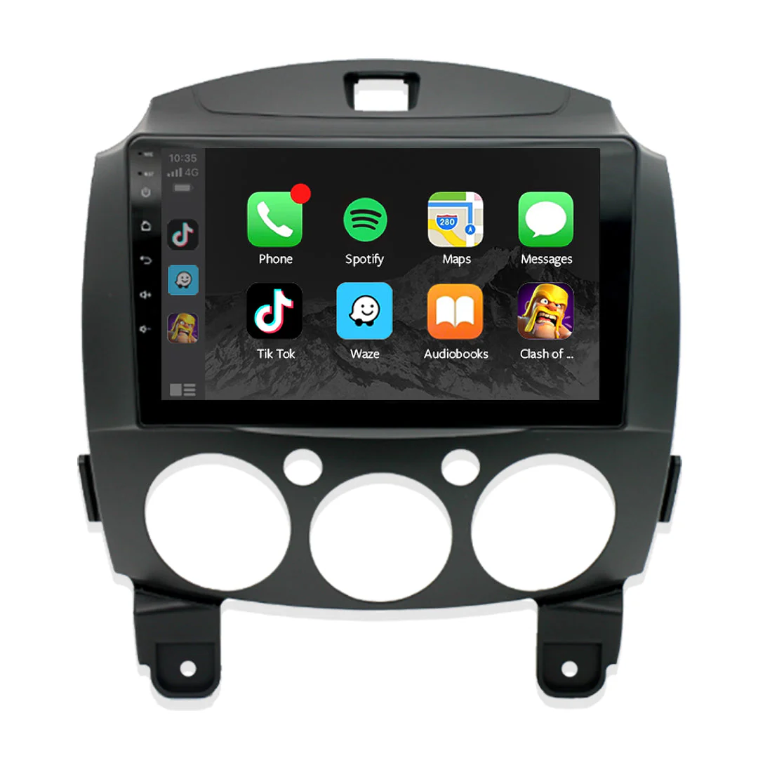Mazda 2 DE (2007 - 2013) 9" 13.3" Wireless Android 15 Head Unit for Apple CarPlay / Android Auto - Image 3