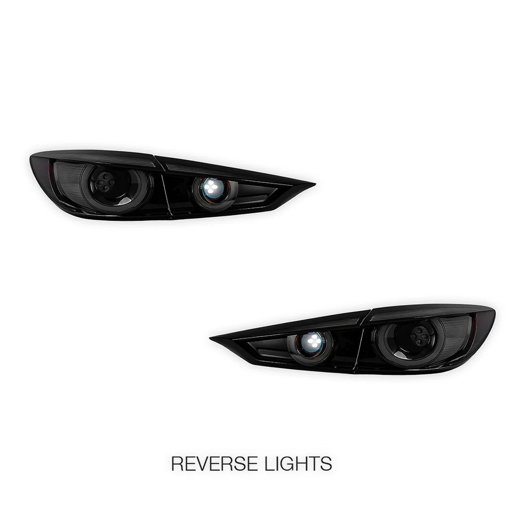 Mazda 3 Axela BM / BN (2014 - 2018) Sequential Smoked LED Tail Lights LH + RH - Image 5