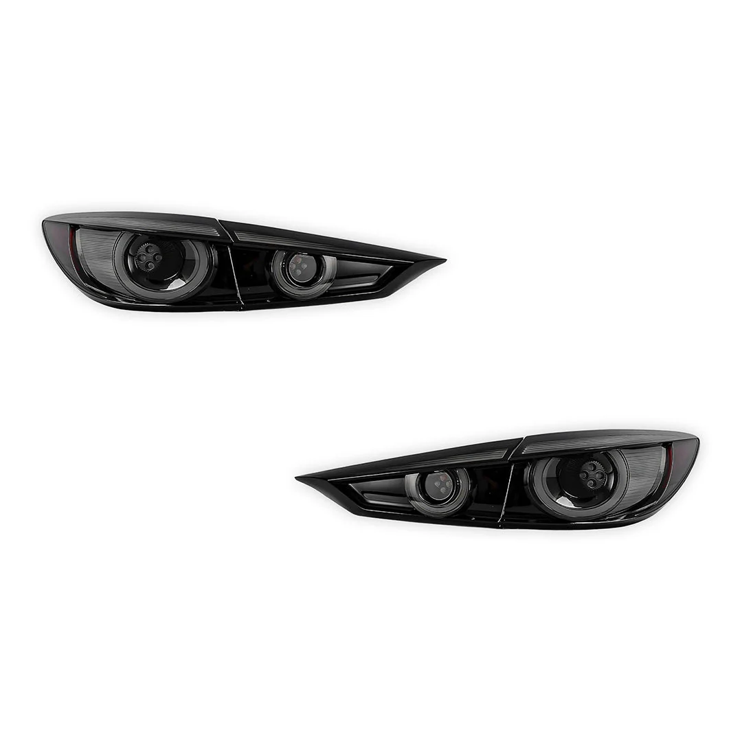 Mazda 3 Axela BM / BN (2014 - 2018) Sequential Smoked LED Tail Lights LH + RH - Image 6