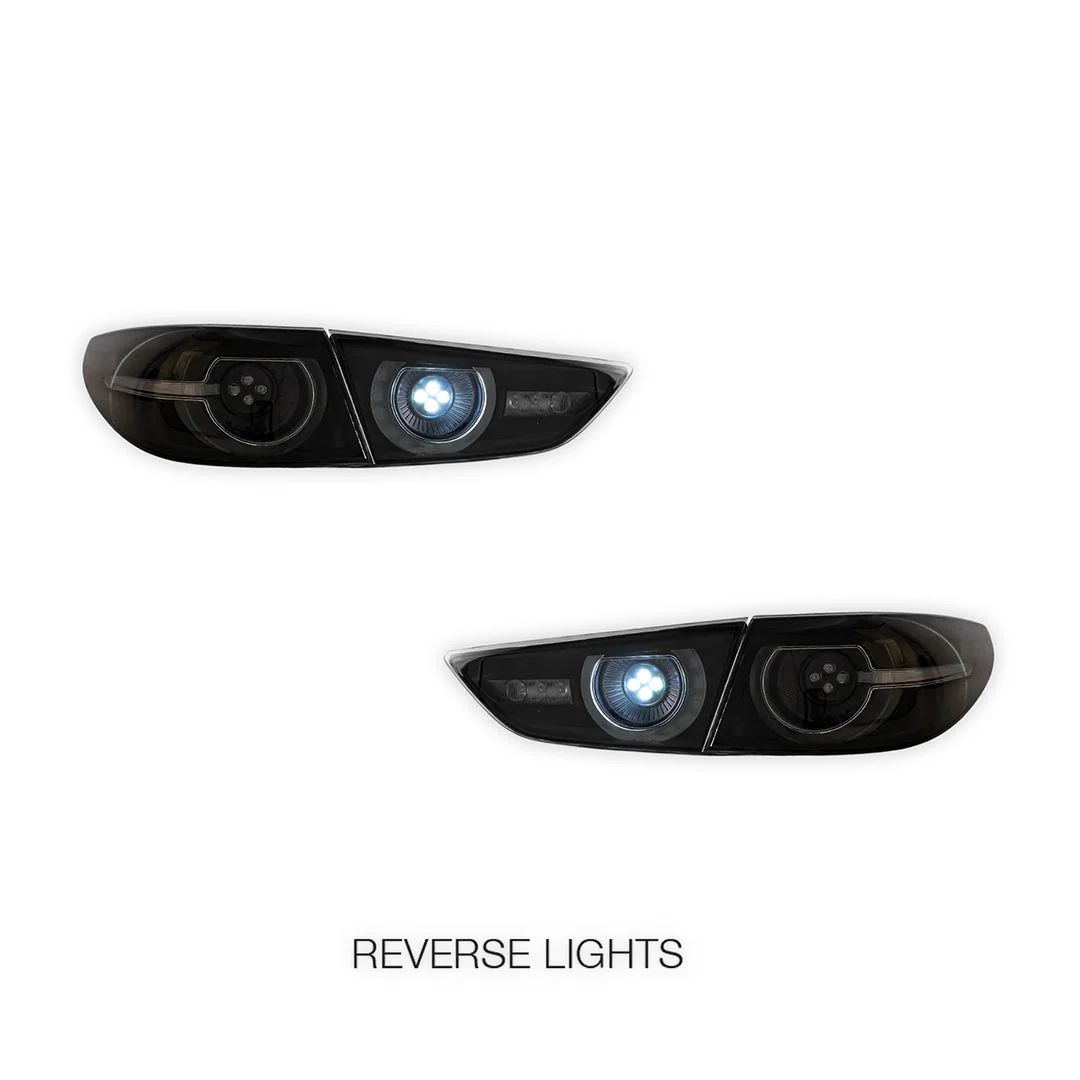 Mazda 3 Axela BP (2019 - 2022) Sequential Smoked LED Tail Lights LH + RH - Image 5