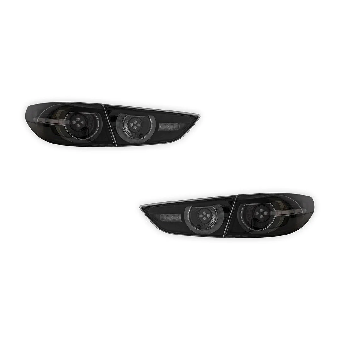 Mazda 3 Axela BP (2019 - 2022) Sequential Smoked LED Tail Lights LH + RH - Image 6