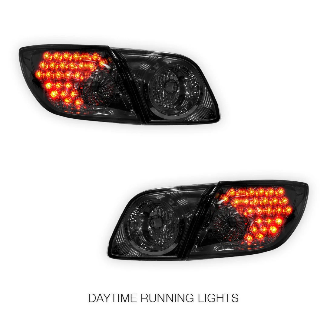 Mazda 3 BK (2003 - 2009) Smoked LED Tail Lights LH + RH - Image 2