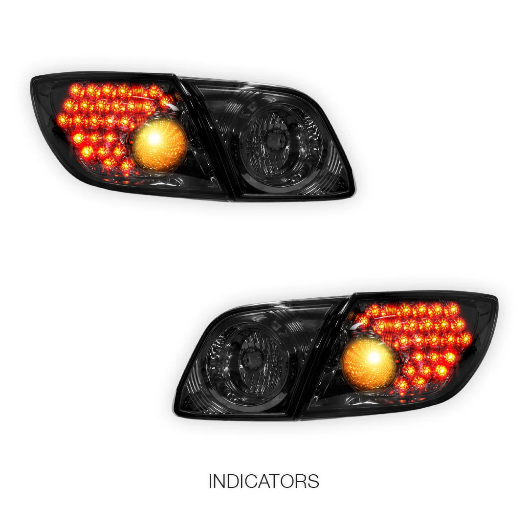 Mazda 3 BK (2003 - 2009) Smoked LED Tail Lights LH + RH - Image 3