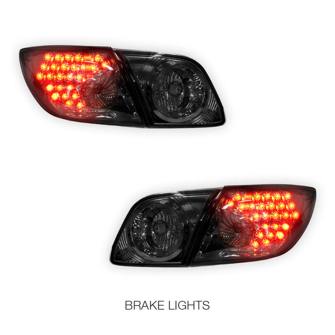 Mazda 3 BK (2003 - 2009) Smoked LED Tail Lights LH + RH - Image 4