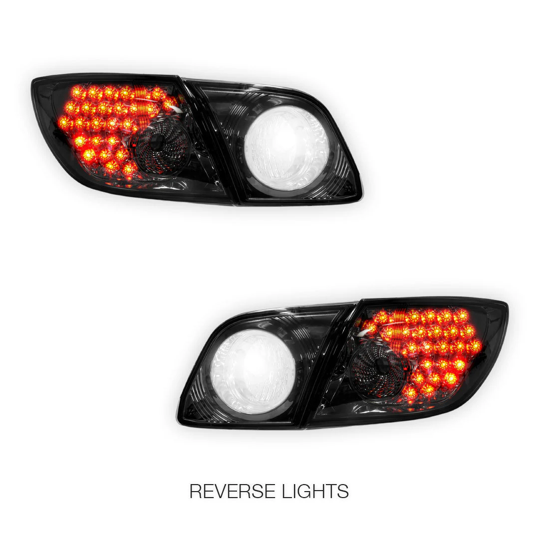 Mazda 3 BK (2003 - 2009) Smoked LED Tail Lights LH + RH - Image 5