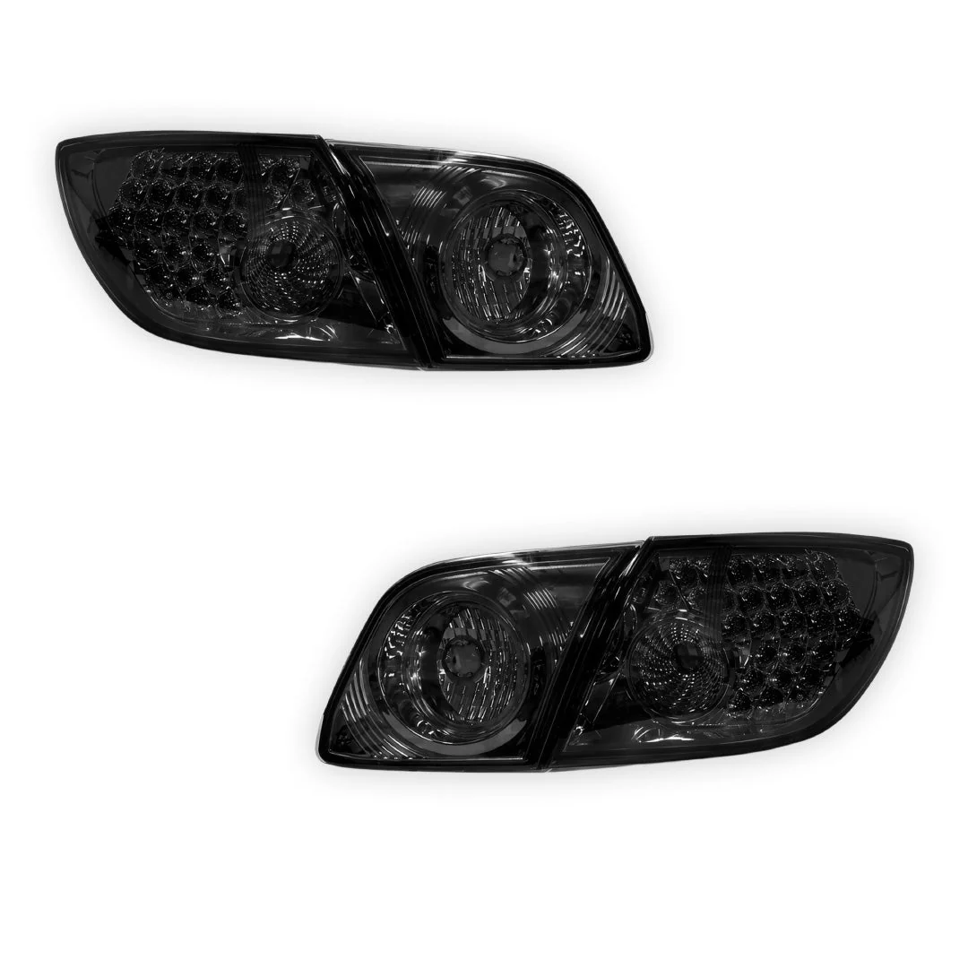 Mazda 3 BK (2003 - 2009) Smoked LED Tail Lights LH + RH - Image 6