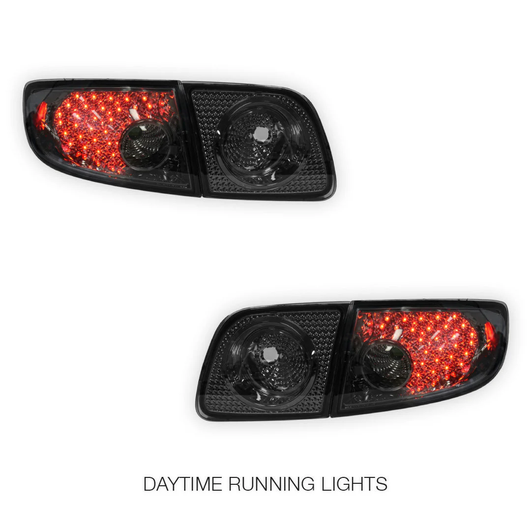 Mazda 3 BK (2003 - 2009) Smoked LED Tail Lights LH + RH - Image 2